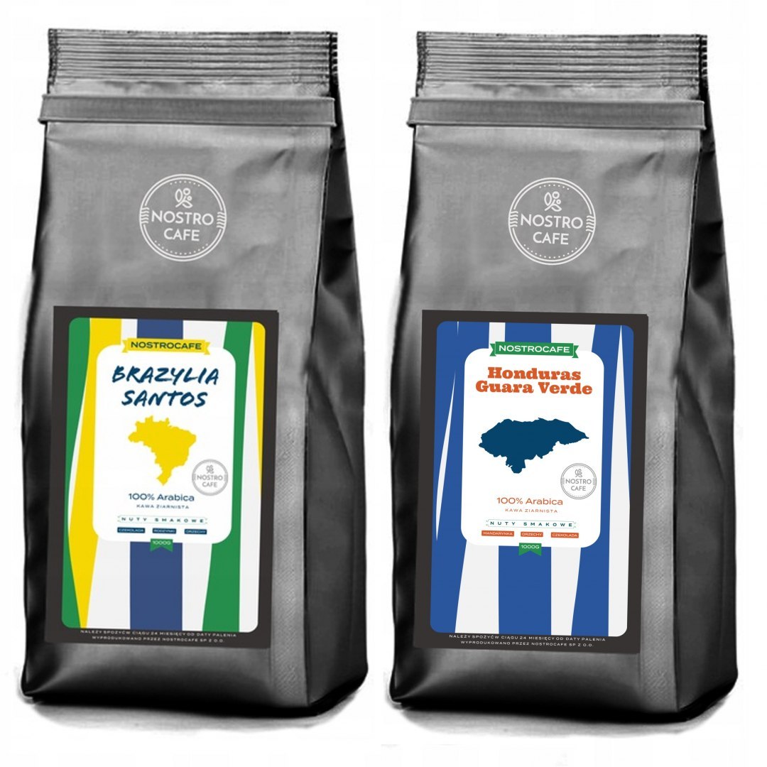 Kawa Ziarnista 2KG BRAZYLIA HONDURAS GUARA VERDE Kawa Ziarnista 2KG BRAZYLIA HONDURAS GUARA VERDE