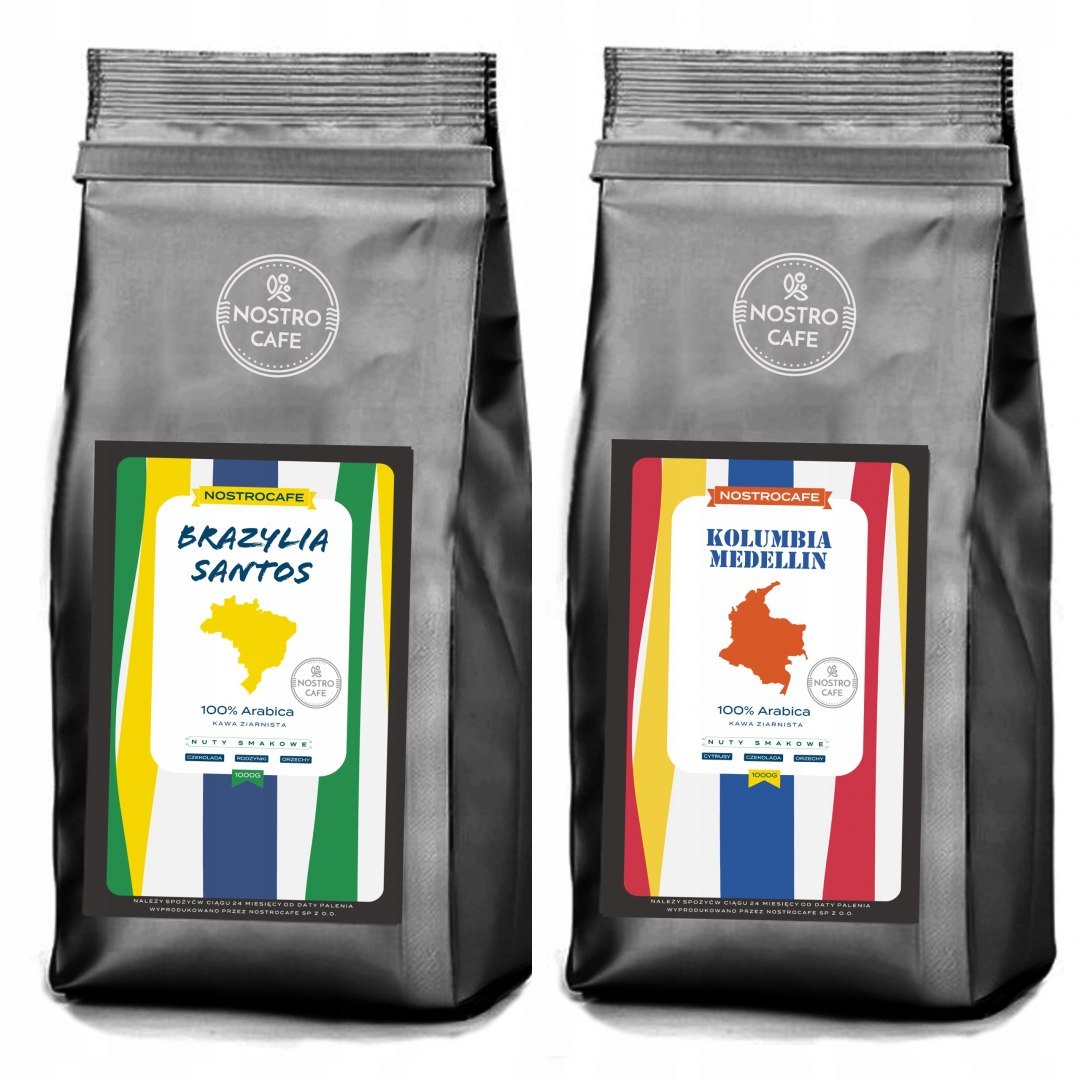 Kawa Ziarnista 2KG BRAZYLIA KOLUMBIA MEDELLIN Kawa Ziarnista 2KG BRAZYLIA KOLUMBIA MEDELLIN