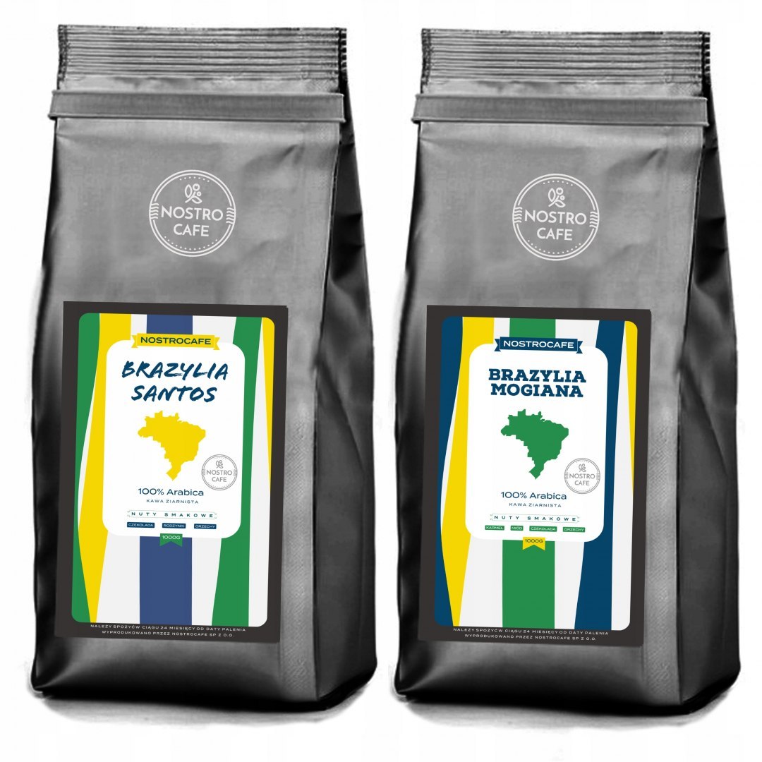 Kawa Ziarnista 2KG BRAZYLIA MOGIANA BRAZYLA SANTOS Kawa Ziarnista 2KG BRAZYLIA MOGIANA BRAZYLA SANTOS
