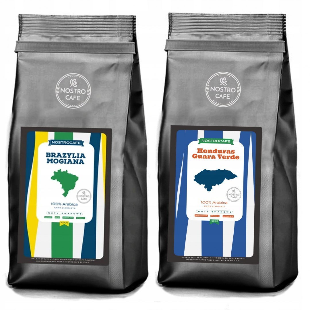 Kawa Ziarnista 2KG BRAZYLIA MOGIANA HONDURAS Kawa Ziarnista 2KG BRAZYLIA MOGIANA HONDURAS