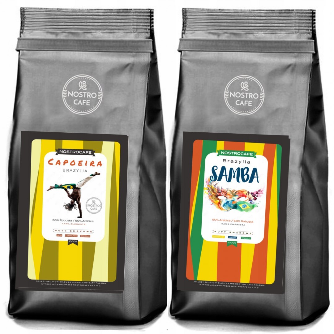 Kawa Ziarnista 2KG BRAZYLIA SAMBA,BRAZYLA CAPOEIRA Kawa Ziarnista 2KG BRAZYLIA SAMBA,BRAZYLA CAPOEIRA