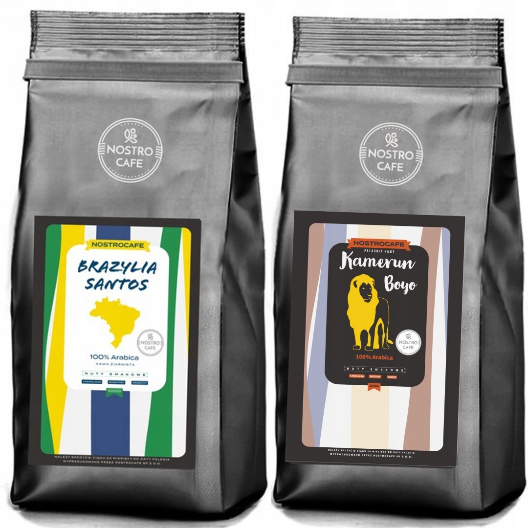 Kawa Ziarnista 2KG BRAZYLIA SANTOS KAMERUN BOYO Kawa Ziarnista 2KG BRAZYLIA SANTOS KAMERUN BOYO