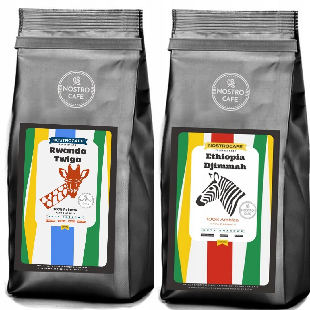 Kawa Ziarnista 2KG ETIOPIA DIJMMAH, Rwanda Twiga Kawa Ziarnista 2KG ETIOPIA DIJMMAH, Rwanda Twiga