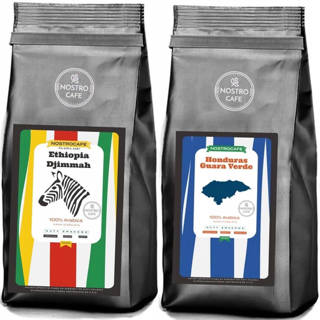 Kawa Ziarnista 2KG HONDURAS GV ETIOPIA DIJMMAH Kawa Ziarnista 2KG HONDURAS GV ETIOPIA DIJMMAH