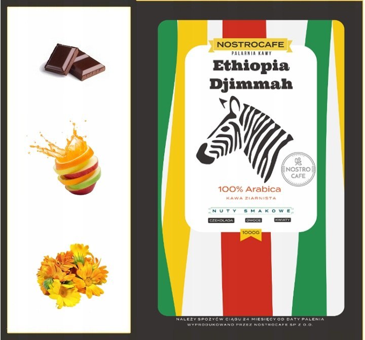 Kawa Ziarnista 2KG HONDURAS GV ETIOPIA DIJMMAH Kawa Ziarnista 2KG HONDURAS GV ETIOPIA DIJMMAH