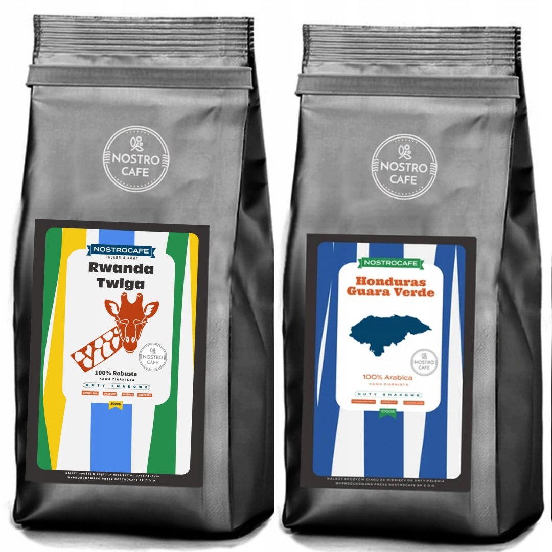 Kawa Ziarnista 2KG HONDURAS GV, Rwanda Twiga Kawa Ziarnista 2KG HONDURAS GV, Rwanda Twiga