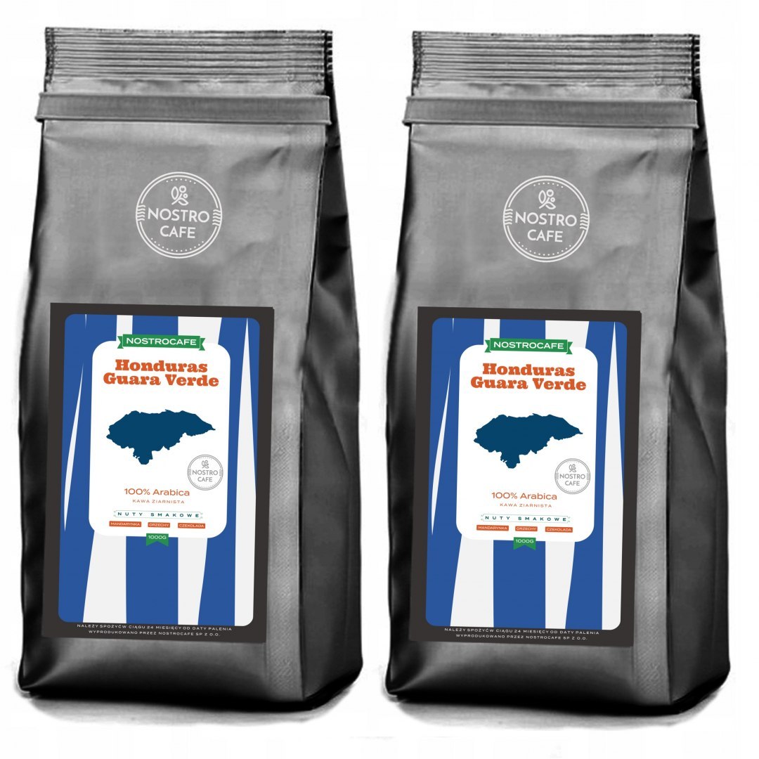 Kawa Ziarnista 2KG HONDURAS GV Świeżo Palona Kawa Ziarnista 2KG HONDURAS GV Świeżo Palona