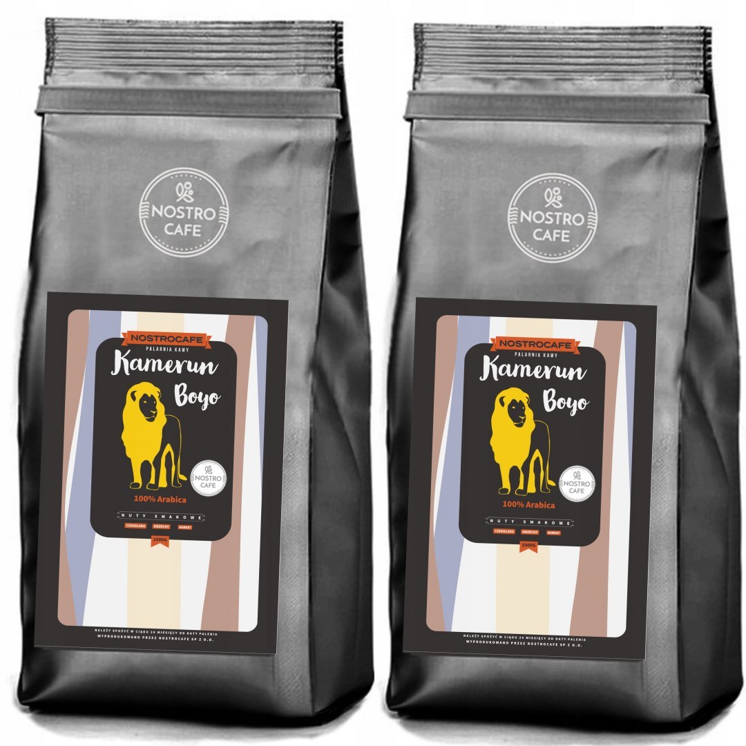 Kawa Ziarnista 2KG KAMERUN BOYO - Świeżo Palona Kawa Ziarnista 2KG KAMERUN BOYO - Świeżo Palona