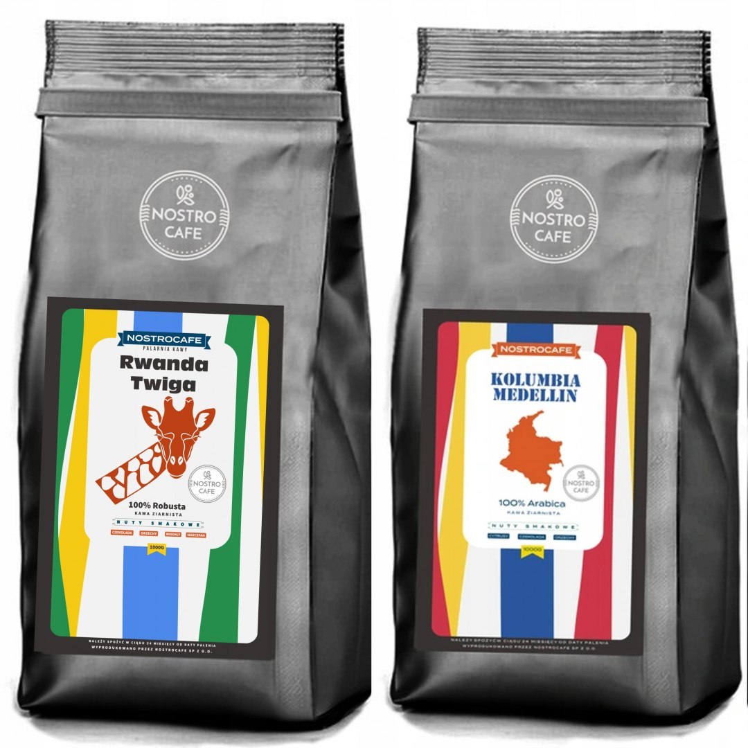 Kawa Ziarnista 2KG KOLUMBIA MEDELLIN, Rwanda Twiga Kawa Ziarnista 2KG KOLUMBIA MEDELLIN, Rwanda Twiga