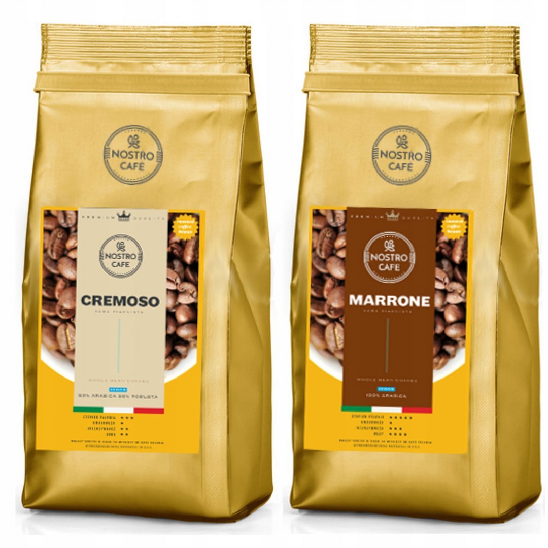 Kawa Ziarnista CREMOSO,MARRONE 2KG - Świeżo Palona Kawa Ziarnista CREMOSO,MARRONE 2KG - Świeżo Palona
