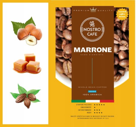 Kawa Ziarnista MARRONE 1KG Arabika 100% Kawa Ziarnista MARRONE 1KG Arabika 100%