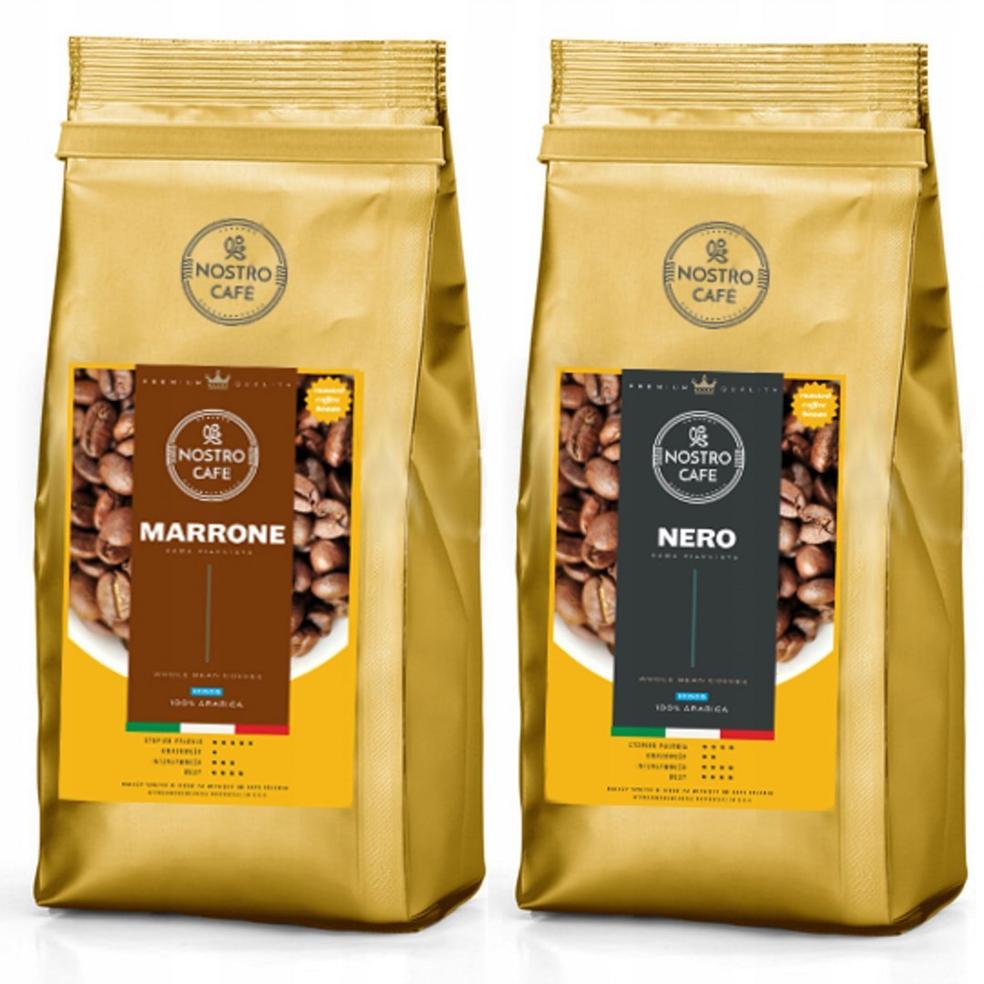 Kawa Ziarnista MARRONE,NERO 2KG - Świeżo Palona Kawa Ziarnista MARRONE,NERO 2KG - Świeżo Palona
