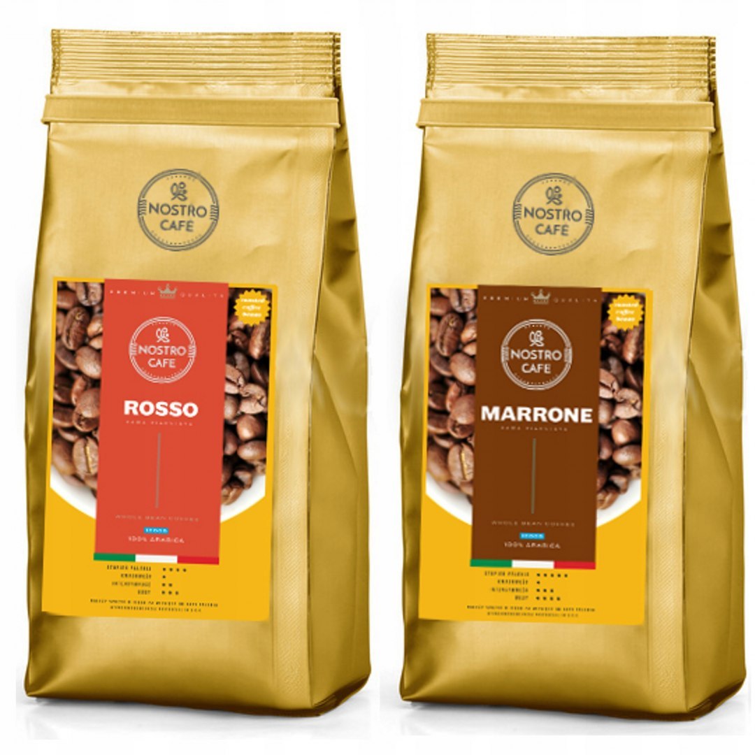 Kawa Ziarnista ROSSO,MARRONE 2KG - Świeżo Palona Kawa Ziarnista ROSSO,MARRONE 2KG - Świeżo Palona