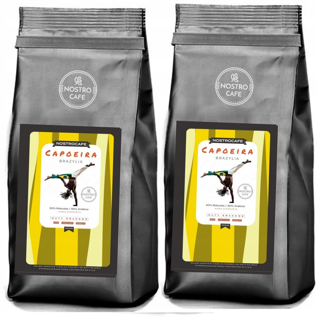 ŚWIEŻO PALONA KAWA ZIARNISTA 2kg BRAZYLIA CAPOEIRA ŚWIEŻO PALONA KAWA ZIARNISTA 2kg BRAZYLIA CAPOEIRA