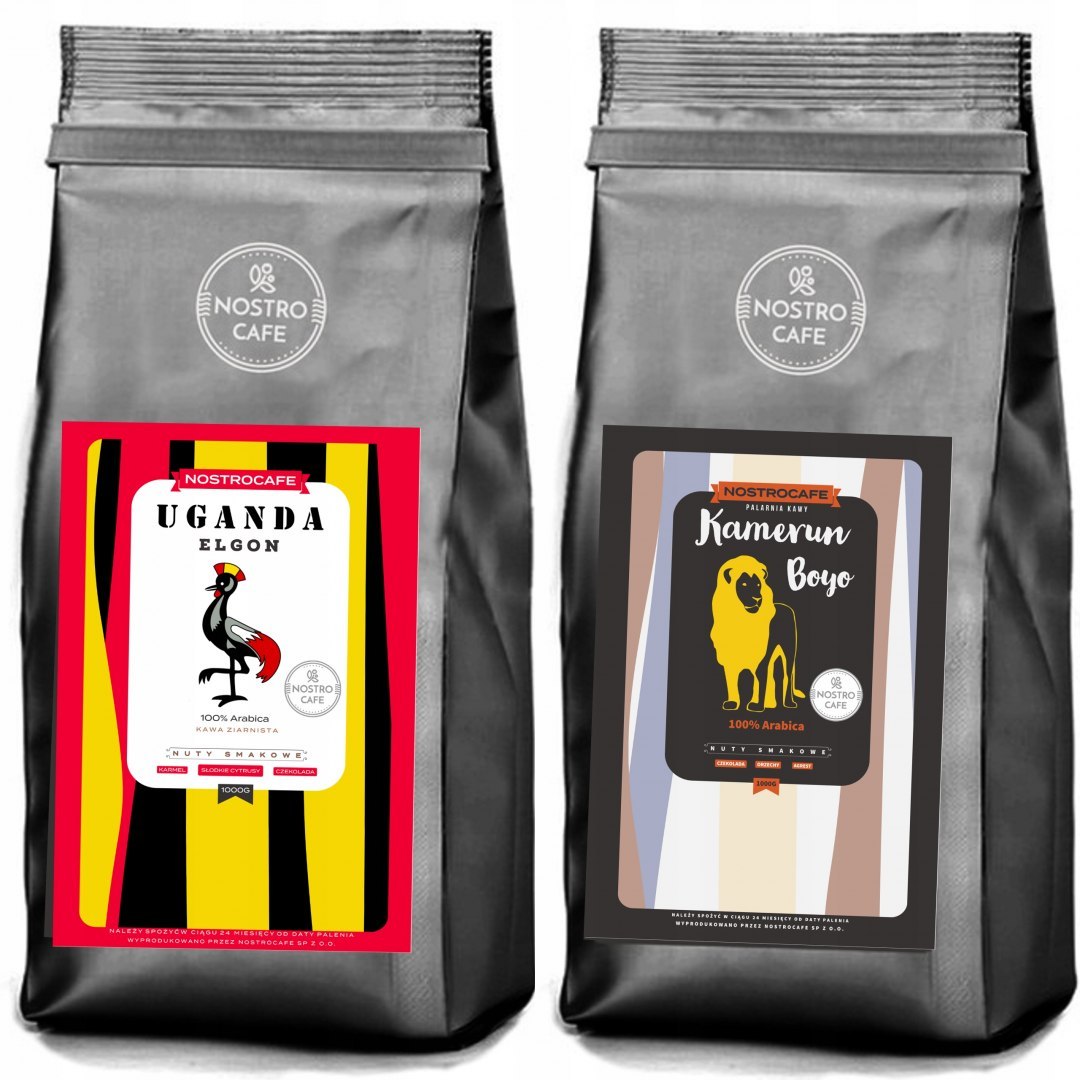 Kawa Ziarnista 2KG UGANDA ELGON, KAMERUN BOYO Kawa Ziarnista 2KG UGANDA ELGON, KAMERUN BOYO