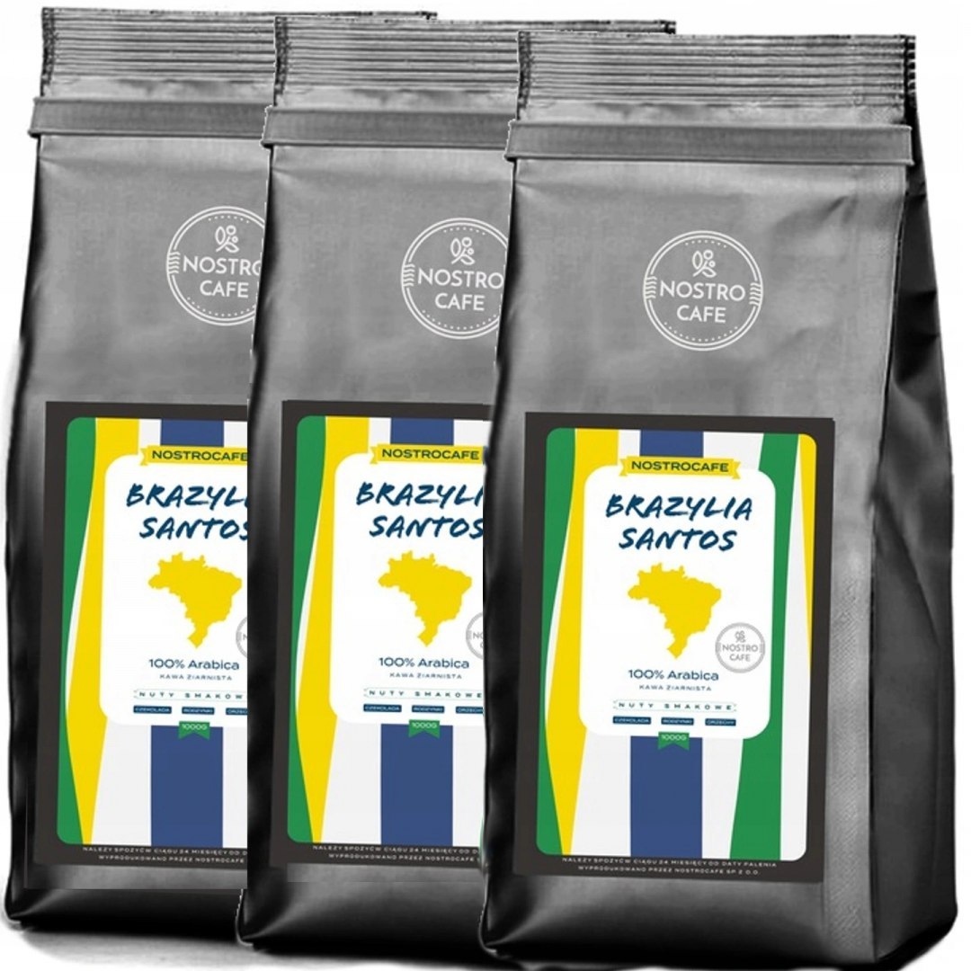 Kawa Ziarnista 3KG - 3 x SANTOS Kawa Ziarnista 3KG - 3 x SANTOS