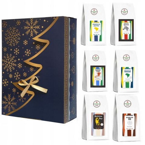 PREZENT ŚWIĄTECZNY Kawa Świeżo Palona 6x200g PREZENT ŚWIĄTECZNY Kawa Świeżo Palona 6x200g