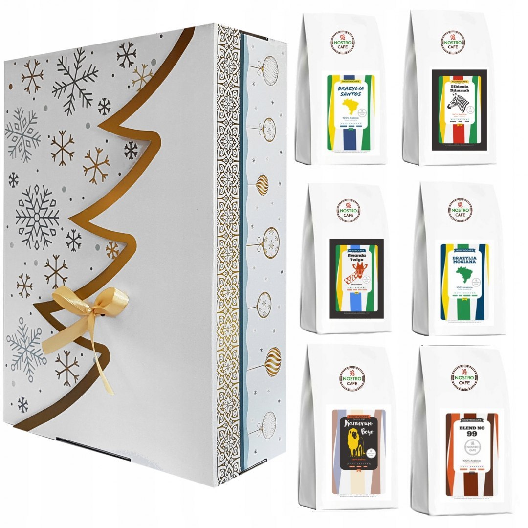 PREZENT ŚWIĄTECZNY Kawa Świeżo Palona 6x200g PREZENT ŚWIĄTECZNY Kawa Świeżo Palona 6x200g